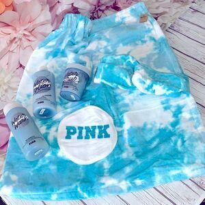 Pink By V/S Bath Wrap Towel & Headband & Bath Body Care